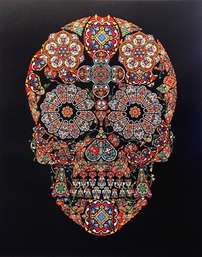 Stained Glass Skull  by Jacky Tsai