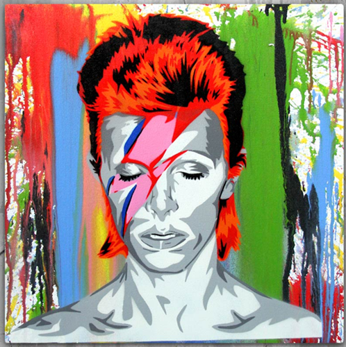 Bowie (Canvas) by Mr Brainwash