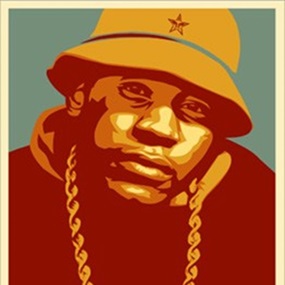 LL Cool J (Red) by Shepard Fairey