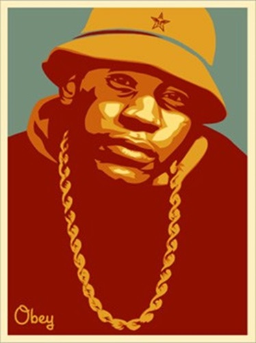 LL Cool J (Red) by Shepard Fairey