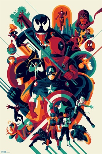 The Modern Age Of Marvel Comics  by Tom Whalen