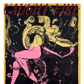 Caught Fire (Yellow / Pink) by Faile