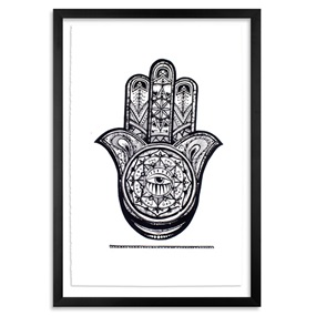 Hamsa (Black Variant) by Alice Mizrachi