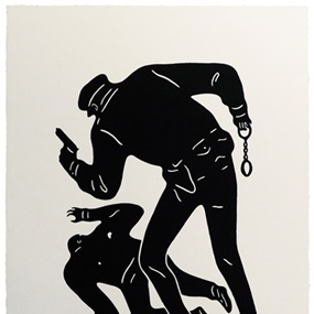 Police Shooting (Black) by Cleon Peterson