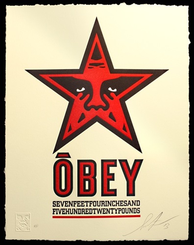 Obey Star (Letterpress) by Shepard Fairey