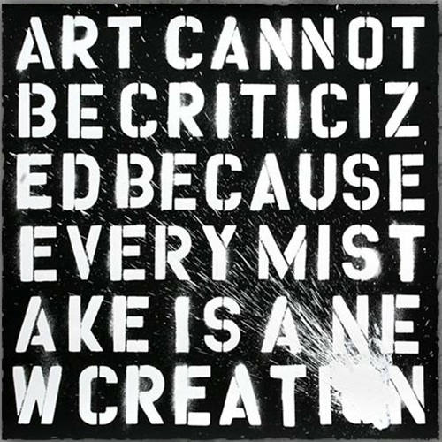 Keep Creating (White) by Mr Brainwash