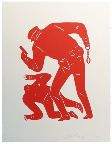 Police Shooting (Red) by Cleon Peterson