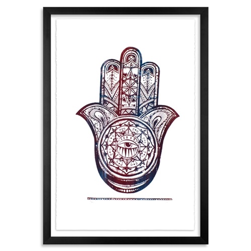 Hamsa (Purple / Blue Variant) by Alice Mizrachi