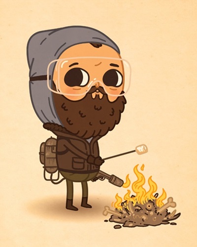 Roasting Marshmallows  by Mike Mitchell