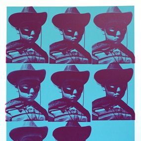 Multiple Mugshot (Blue) by Paul Insect