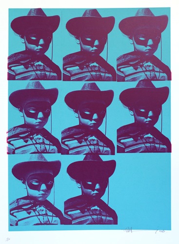 Multiple Mugshot (Blue) by Paul Insect