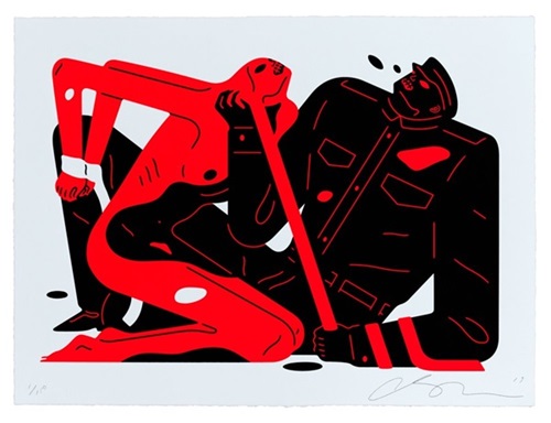 Talk Talk Talk (White) by Cleon Peterson