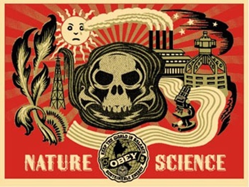 Nature Science (Green) by Shepard Fairey