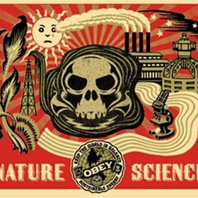 Nature Science (Green) by Shepard Fairey
