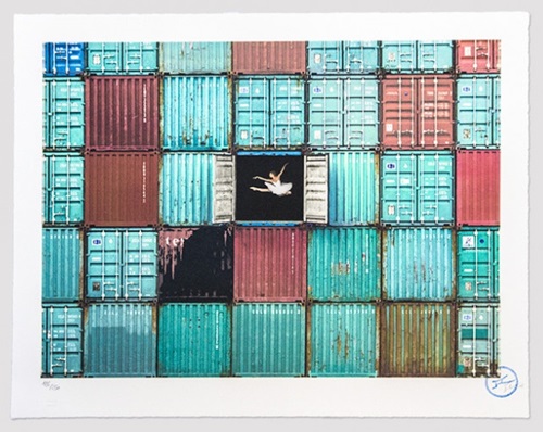 The Ballerina Jumping In Containers, Le Havre, France, 2014 (First Edition) by JR