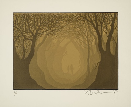 Midwich Hollow (Gold) by Stanley Donwood