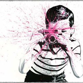 Smile (Pink) by Mr Brainwash