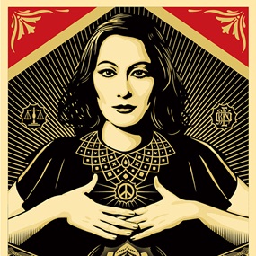 Peace & Justice Woman by Shepard Fairey