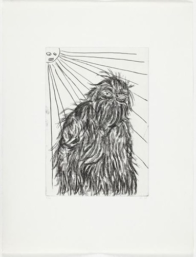 Untitled (Hairy Creature)  by David Shrigley