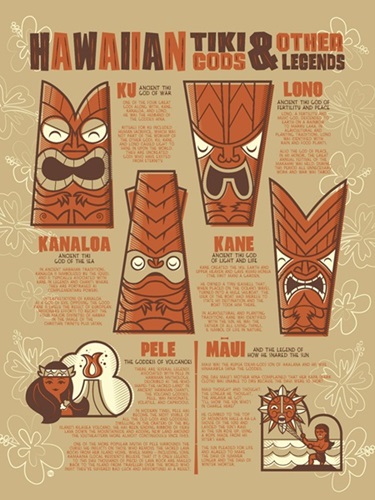 Hawaiian Tiki Gods And Other Legends  by Dave Perillo