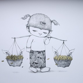 Basket (Gold Leaf) by Alex Face