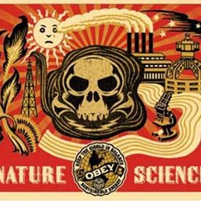 Nature Science (Gold) by Shepard Fairey