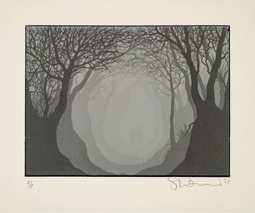Midwich Hollow (Silver) by Stanley Donwood