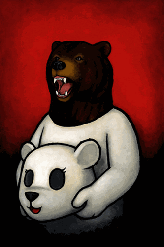 Bear In Mind (Canvas) by Luke Chueh