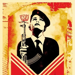 Peace Guard 2 Stencil by Shepard Fairey