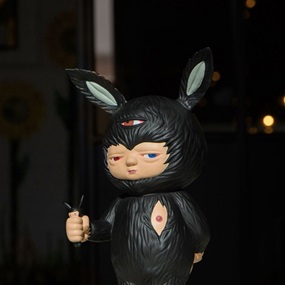 Baby Rabbit (Black) by Alex Face