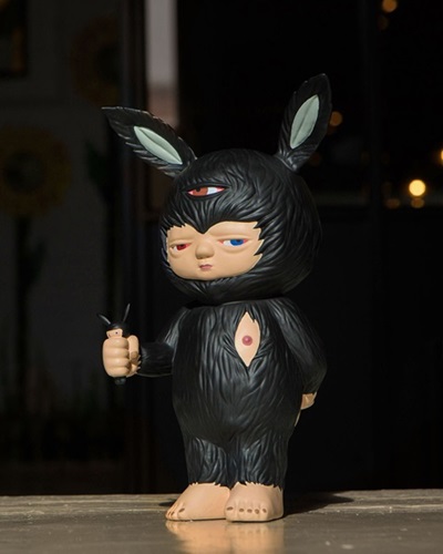 Baby Rabbit (Black) by Alex Face