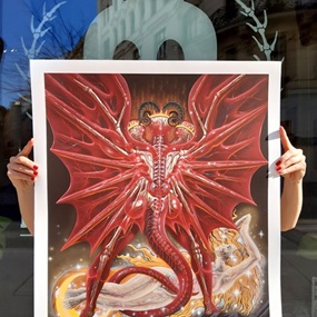 The Great Red Dragon And The Woman Clothed In Sun by Nychos