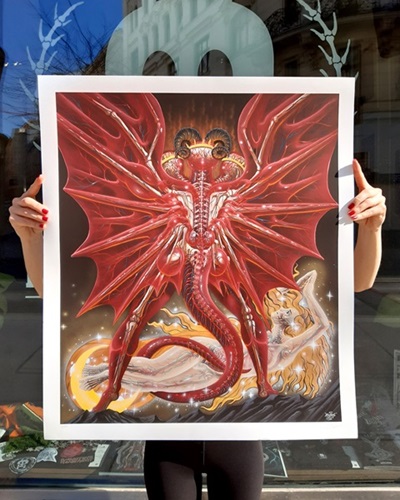 The Great Red Dragon And The Woman Clothed In Sun  by Nychos