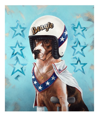 Beagle Knievel  by China Mike