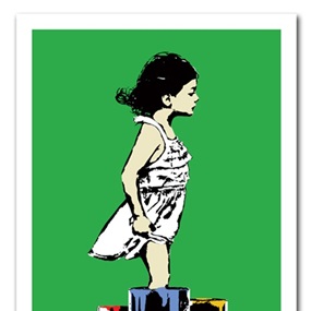 Getting Her Feet Wet (Green) by Rene Gagnon