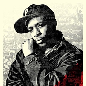 Chuck D Black Steel (Red) by Shepard Fairey