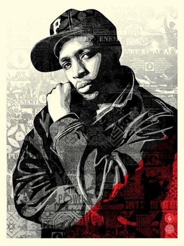 Chuck D Black Steel (Red) by Shepard Fairey