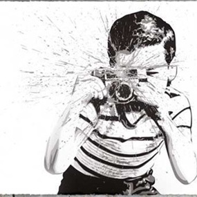 Smile (Silver) by Mr Brainwash