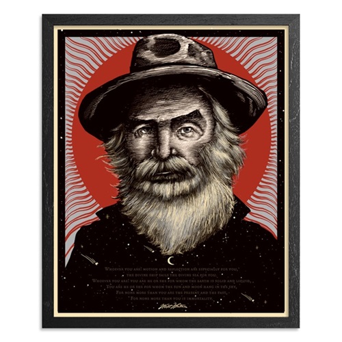 Walt Whitman (Red Variant) by Zeb Love