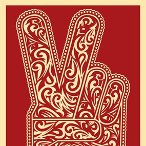 Peace Fingers (Hong Kong Edition) by Shepard Fairey