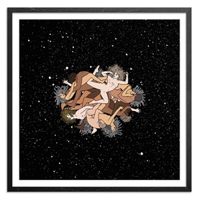Zero Gravity Orgy (36 x 36 Inch Edition) by Mike Giant