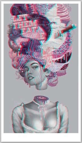 The October March (Anaglyphic 3D) by Tristan Eaton