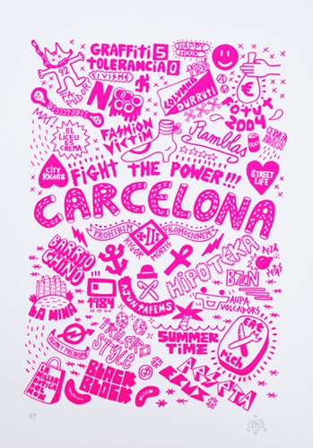 Carcelona (Fucsia Fluorescent) by Zosen