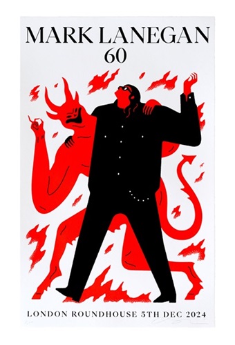 Mark Lanegan 60 (White) by Cleon Peterson