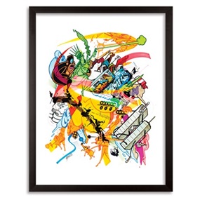 Dangerous Joseph Shit (Framed Print & Embellished Zine Combo) by Rime