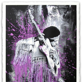 Jimi (Purple) by Mr Brainwash