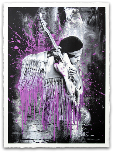 Jimi (Purple) by Mr Brainwash