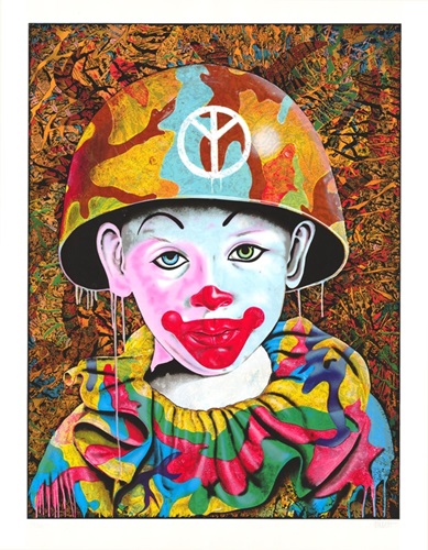 Clown Camo Boy  by Ron English