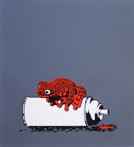 Frog On A Spray Can (Scarlet Edition) by Alex Zanda