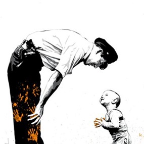 Not Guilty (Orange) by Mr Brainwash